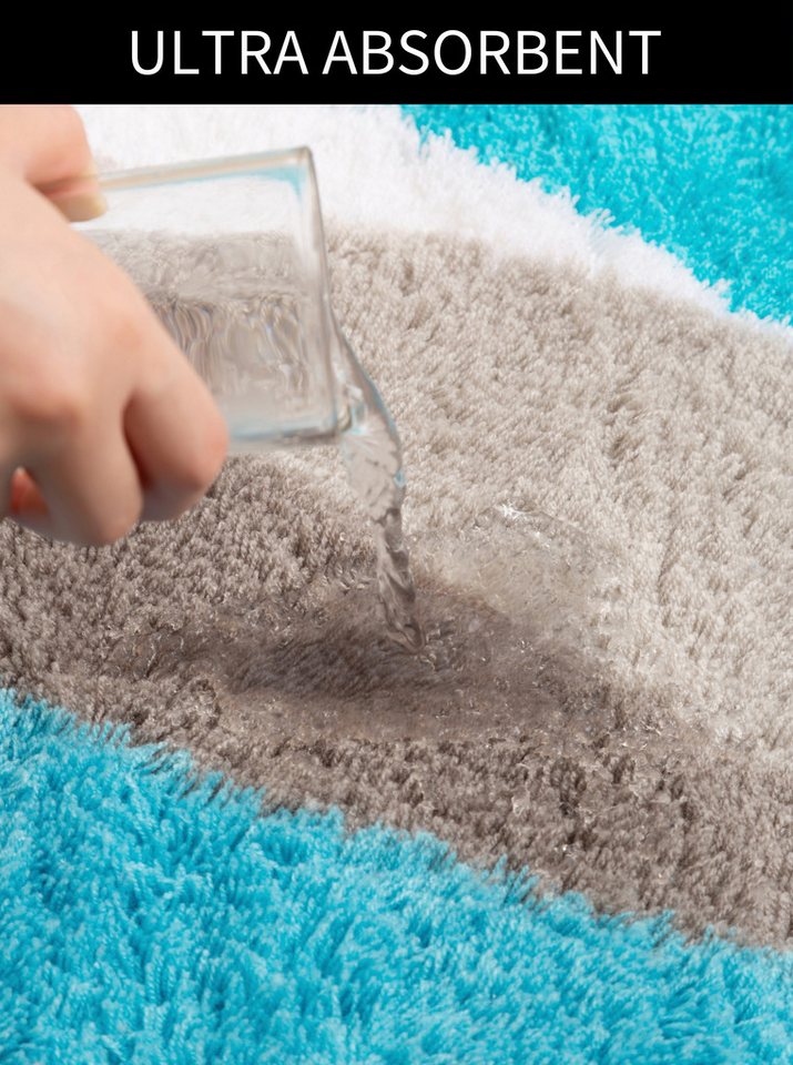 OTTO home Badematte Magnus, Badvorleger, Badezimmer Teppich, Höhe 20 mm, rutschhemmend beschichtet, schnell trocknend, strapazierfähig, Polyacryl, rechteckig, m – Bild 5 von 5