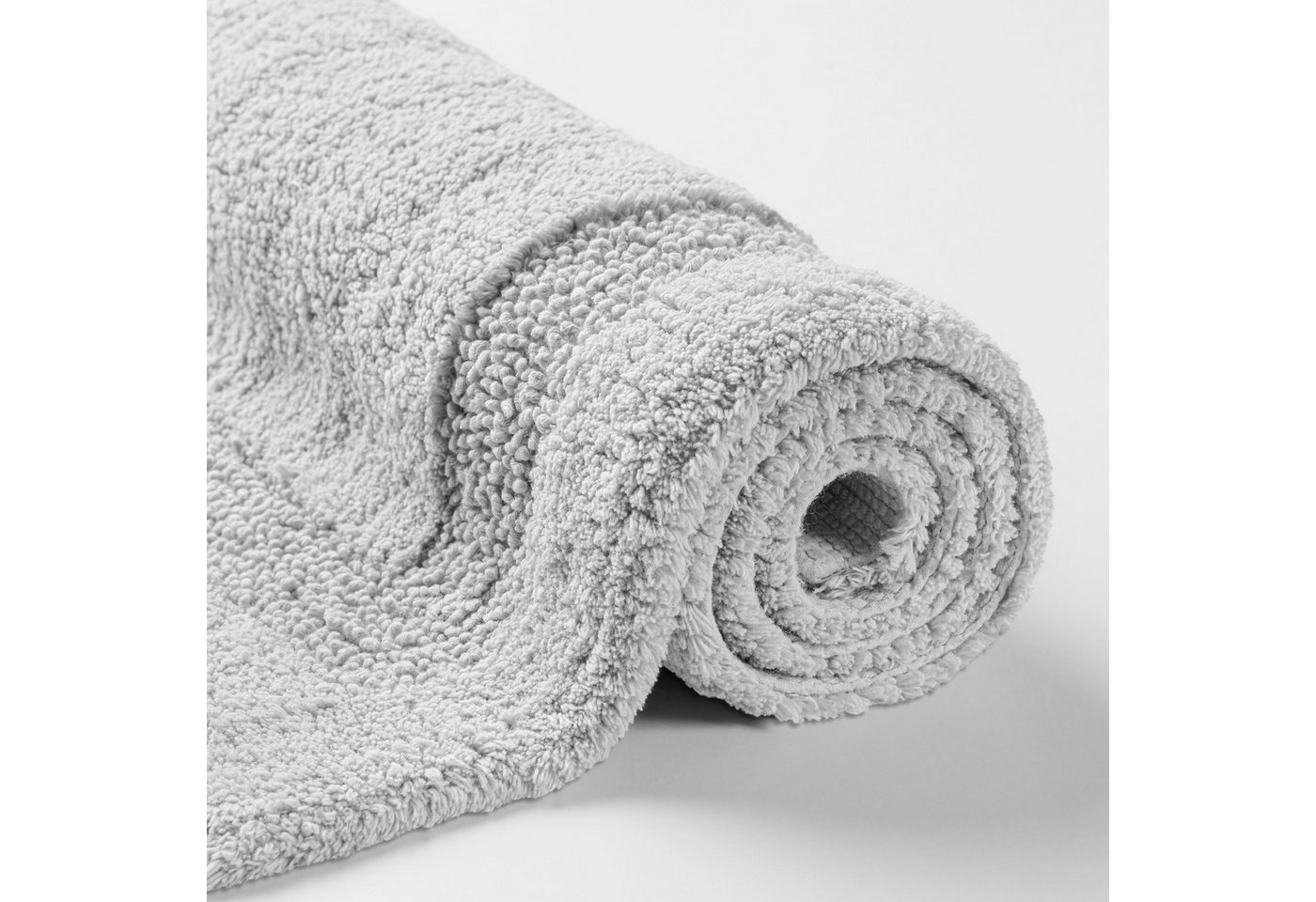OTTO home Badematte Meellor, uni, viele Farben, Badvorleger, Badezimmer Teppich, Höhe 20 mm, rutschhemmend beschichtet, fußbodenheizungsgeeignet, Baumwolle, rec – Bild 5 von 5