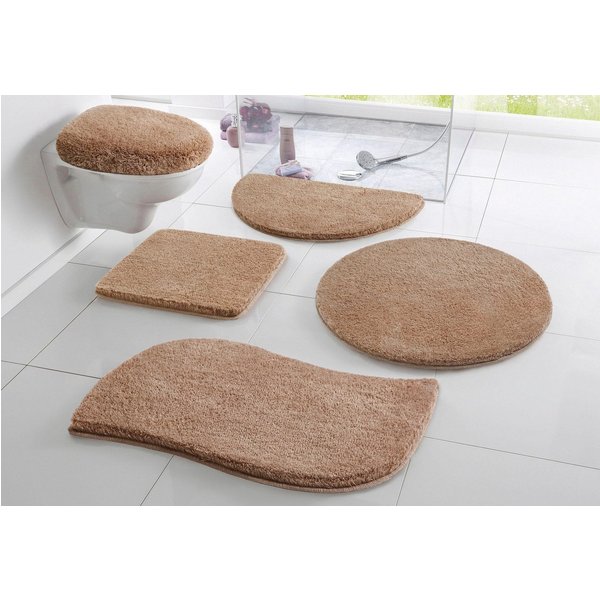 OTTO home Badematte Merida, Badvorleger, Badezimmer Teppich, Höhe 32 mm, rutschhemmend beschichtet, schnell trocknend, strapazierfähig, fußbodenheizungsgeeignet