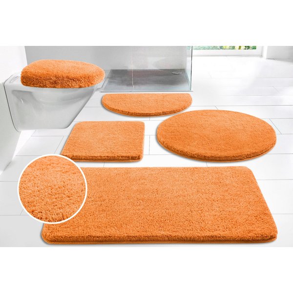 OTTO home Badematte Merida, Badvorleger, Badezimmer Teppich, Höhe 32 mm, rutschhemmend beschichtet, schnell trocknend, strapazierfähig, fußbodenheizungsgeeignet