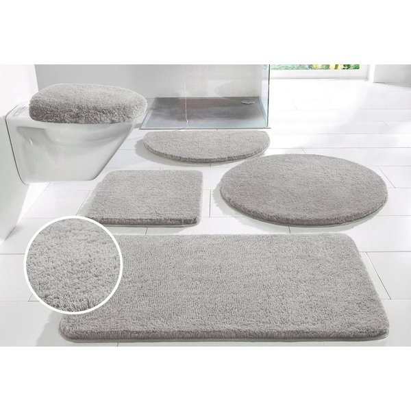 OTTO home Badematte Merida, Badvorleger, Badezimmer Teppich, Höhe 32 mm, rutschhemmend beschichtet, schnell trocknend, strapazierfähig, fußbodenheizungsgeeignet