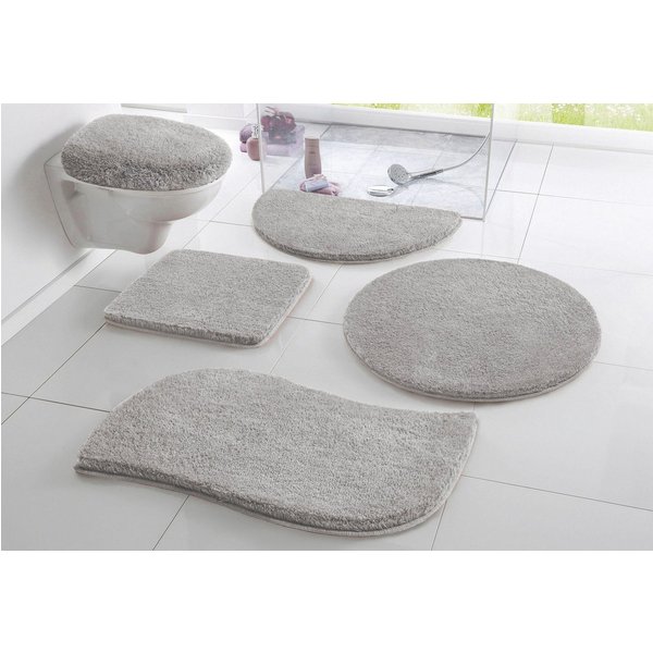 OTTO home Badematte Merida, Badvorleger, Badezimmer Teppich, Höhe 32 mm, rutschhemmend beschichtet, schnell trocknend, strapazierfähig, fußbodenheizungsgeeignet