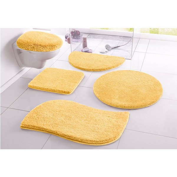 OTTO home Badematte Merida, Badvorleger, Badezimmer Teppich, Höhe 32 mm, rutschhemmend beschichtet, schnell trocknend, strapazierfähig, fußbodenheizungsgeeignet