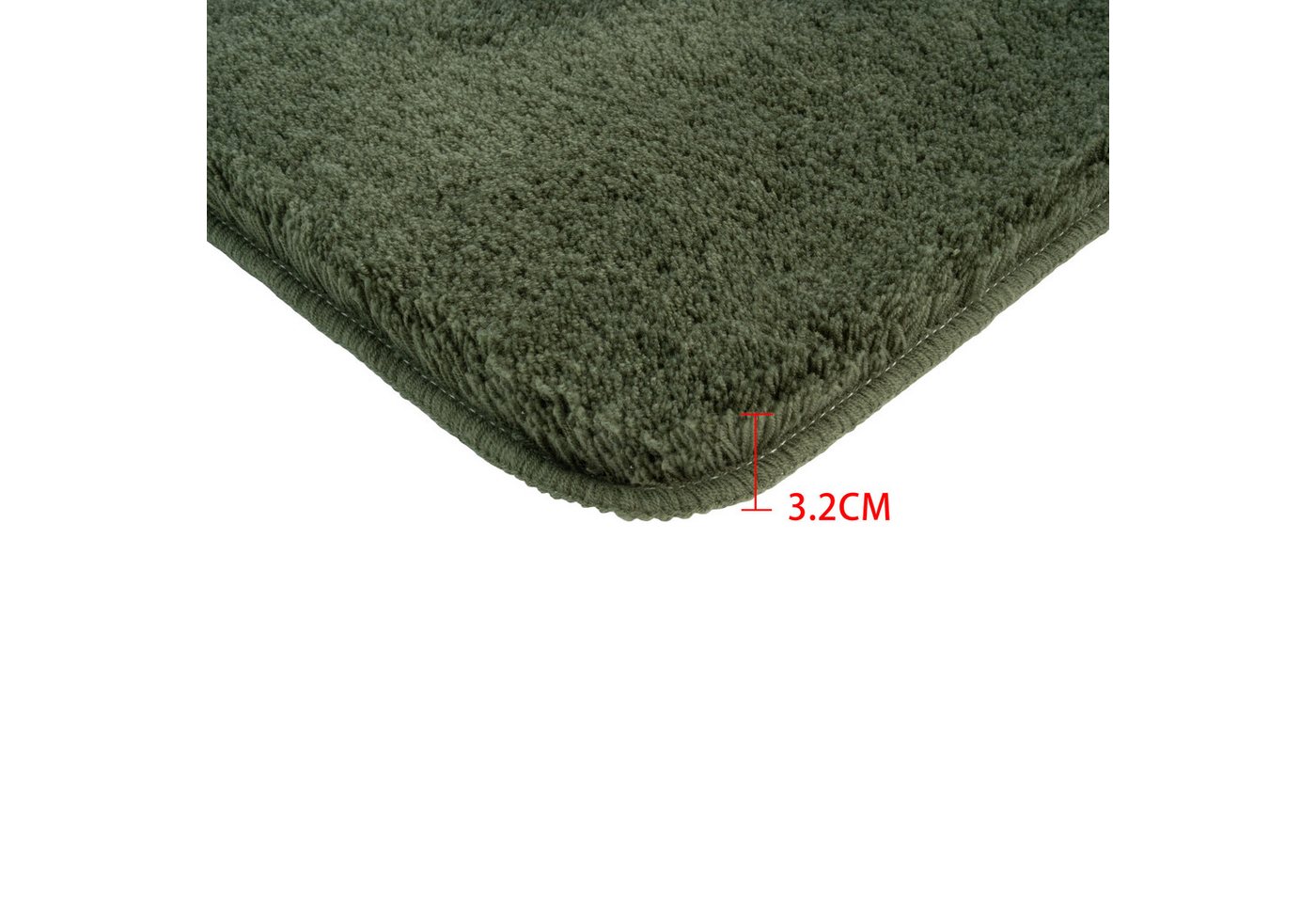 OTTO home Badematte Merida, Badvorleger, Badezimmer Teppich, Höhe 32 mm, rutschhemmend beschichtet, schnell trocknend, strapazierfähig, fußbodenheizungsgeeignet – Bild 5 von 5