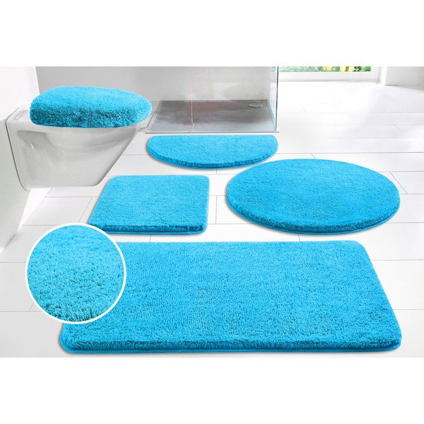 OTTO home Badematte Merida, Badvorleger, Badezimmer Teppich, Höhe 32 mm, rutschhemmend beschichtet, schnell trocknend, strapazierfähig, fußbodenheizungsgeeignet