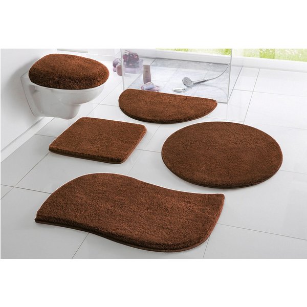 OTTO home Badematte Merida, Badvorleger, Badezimmer Teppich, Höhe 32 mm, rutschhemmend beschichtet, schnell trocknend, strapazierfähig, fußbodenheizungsgeeignet