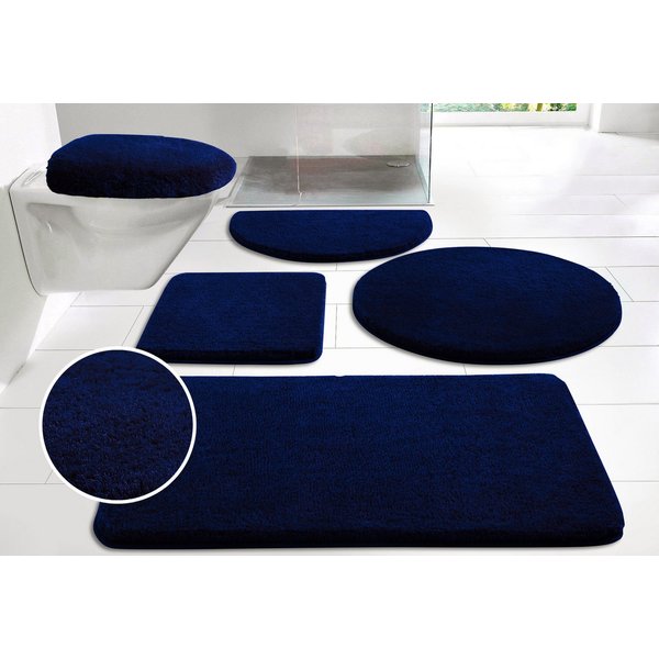 OTTO home Badematte Merida, Badvorleger, Badezimmer Teppich, Höhe 32 mm, rutschhemmend beschichtet, schnell trocknend, strapazierfähig, fußbodenheizungsgeeignet