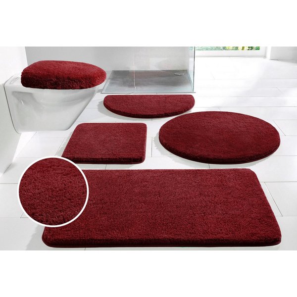 OTTO home Badematte Merida, Badvorleger, Badezimmer Teppich, Höhe 32 mm, rutschhemmend beschichtet, schnell trocknend, strapazierfähig, fußbodenheizungsgeeignet