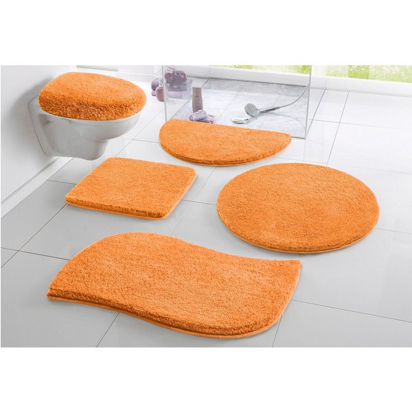 OTTO home Badematte Merida, Badvorleger, Badezimmer Teppich, Höhe 32 mm, rutschhemmend beschichtet, schnell trocknend, strapazierfähig, fußbodenheizungsgeeignet