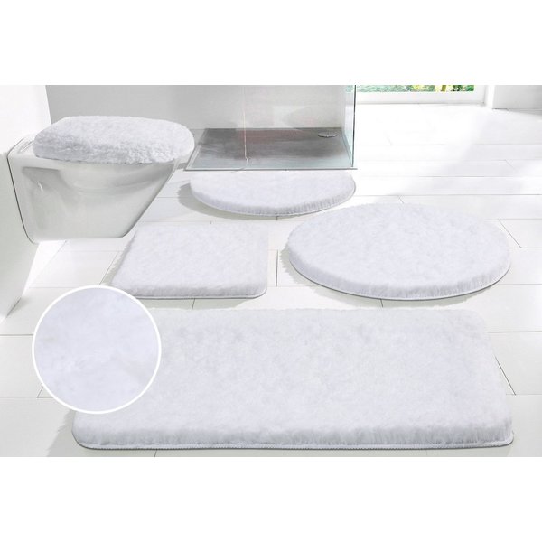 OTTO home Badematte Micro exclusiv, Badvorleger, Badezimmer Teppich, Höhe 55 mm, rutschhemmend beschichtet, schnell trocknend, strapazierfähig, fußbodenheizungs