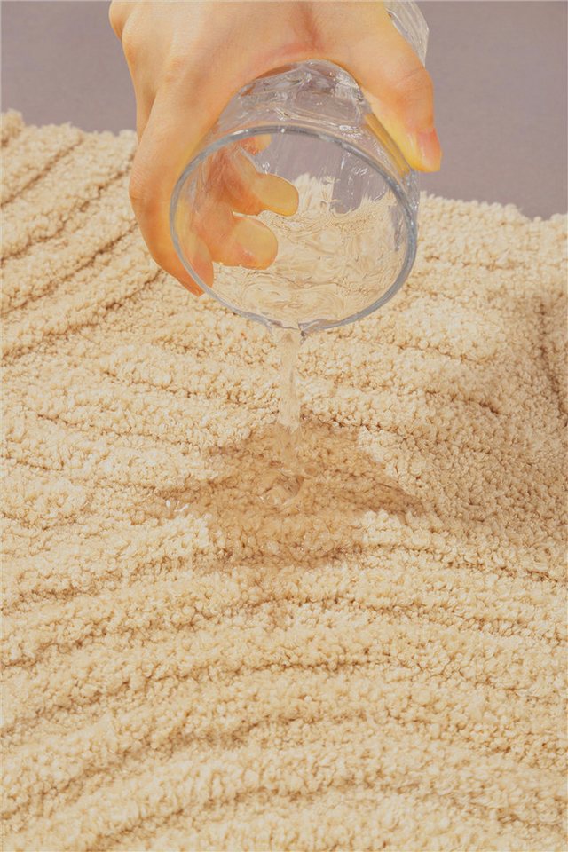 OTTO home Badematte Ognon, Scandi, Boho, modernes Muster, Höhe 15 mm, rutschhemmend beschichtet, schnell trocknend, strapazierfähig, fußbodenheizungsgeeignet, P – Bild 4 von 5