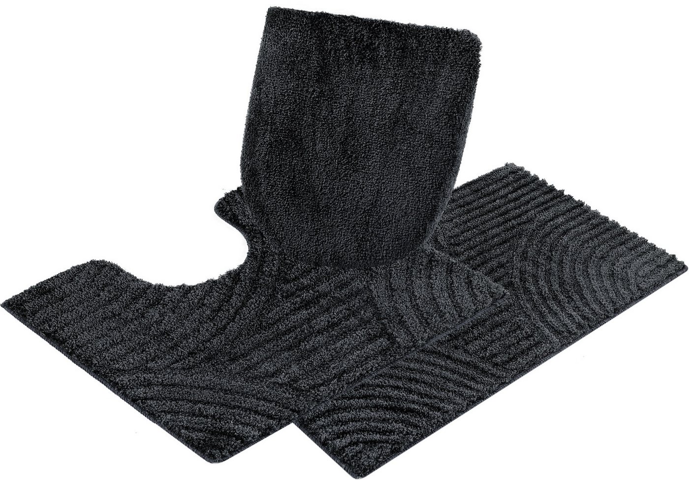 OTTO home Badematte Ognon, Scandi, Boho, modernes Muster, Höhe 15 mm, rutschhemmend beschichtet, schnell trocknend, strapazierfähig, fußbodenheizungsgeeignet, P – Bild 2 von 5