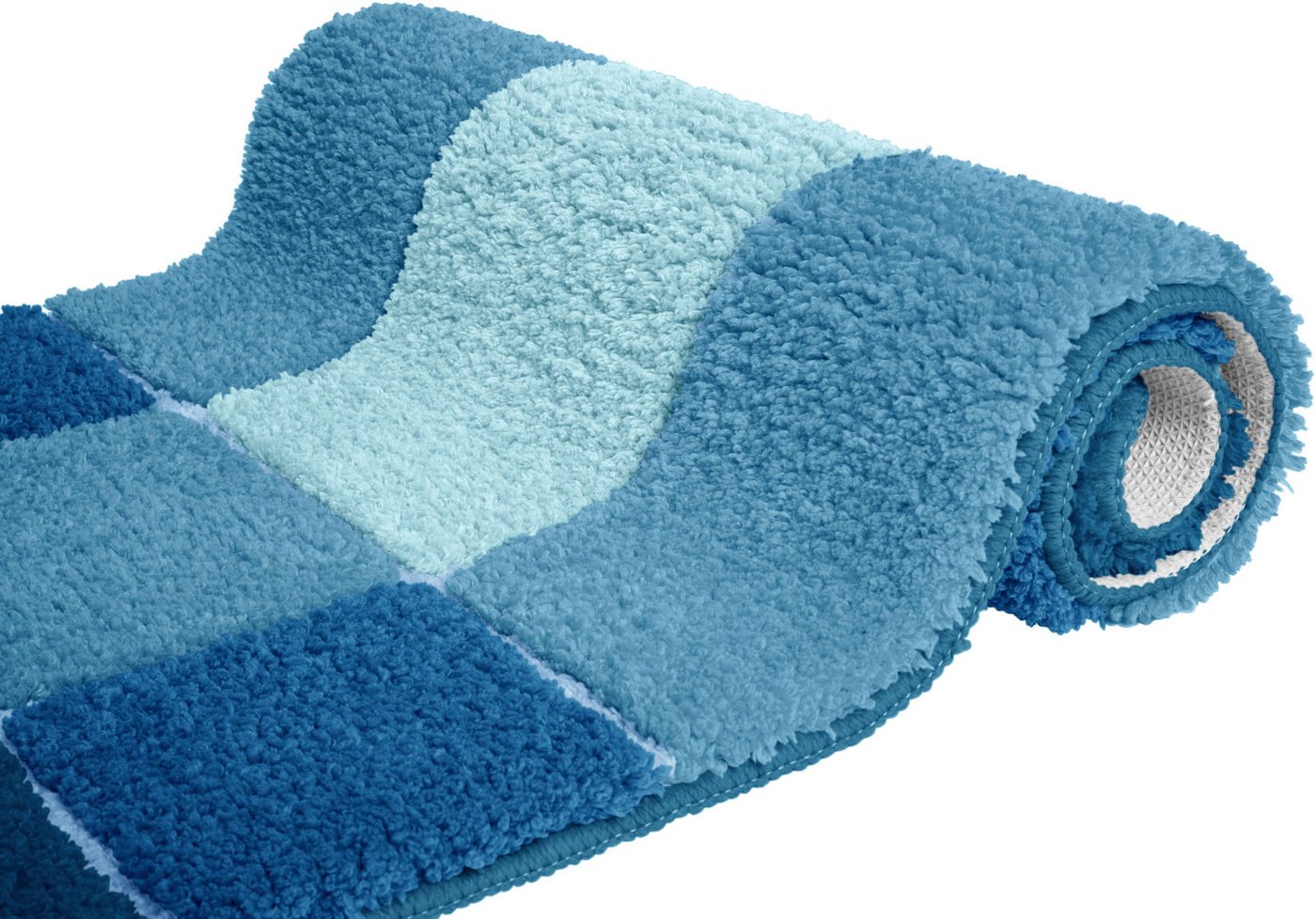 OTTO home Badematte Pia, Badvorleger, Badezimmer Teppich, Höhe 20 mm, rutschhemmend beschichtet, schnell trocknend, strapazierfähig, fußbodenheizungsgeeignet, P – Bild 3 von 5