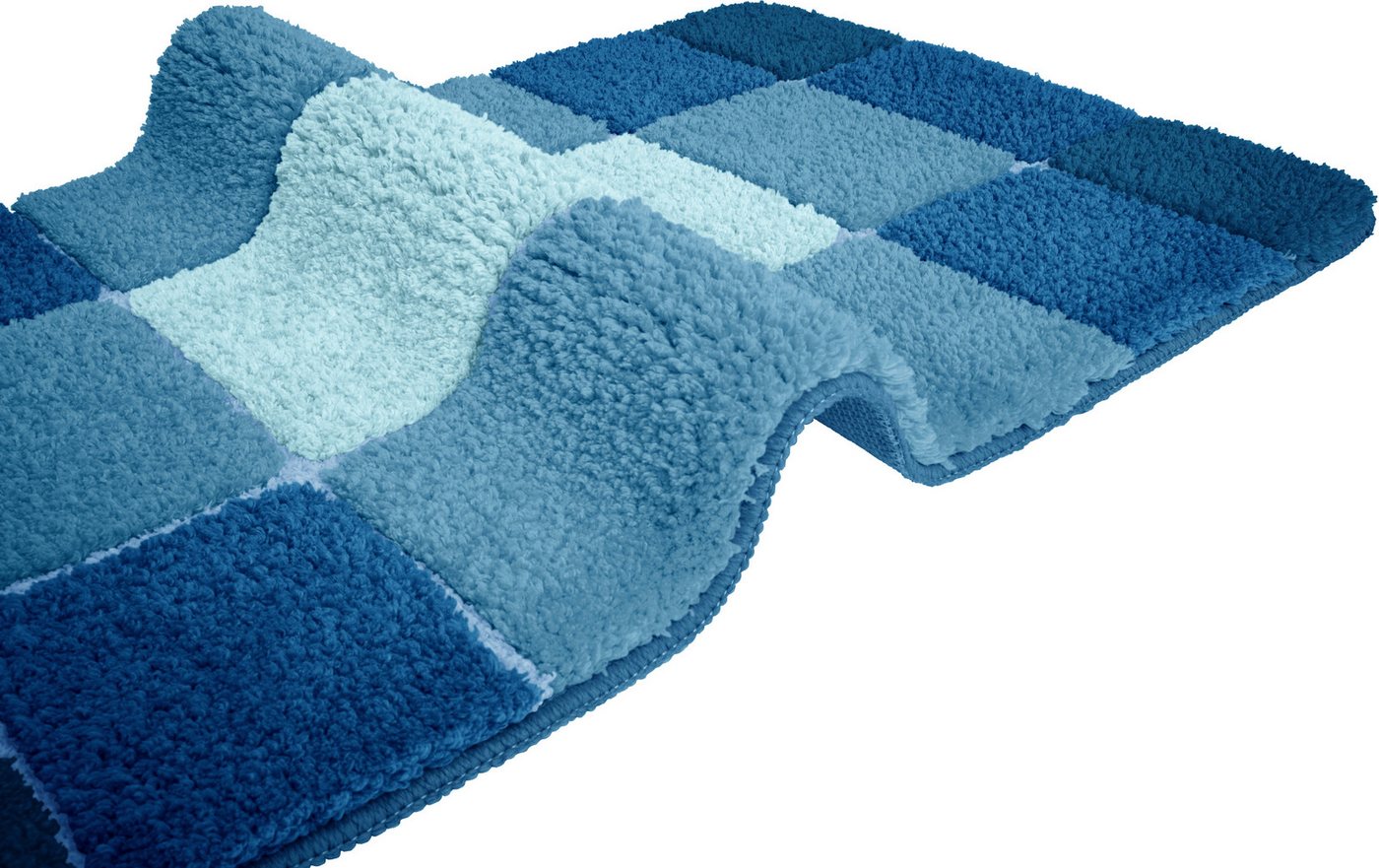 OTTO home Badematte Pia, Badvorleger, Badezimmer Teppich, Höhe 20 mm, rutschhemmend beschichtet, schnell trocknend, strapazierfähig, fußbodenheizungsgeeignet, P – Bild 5 von 5