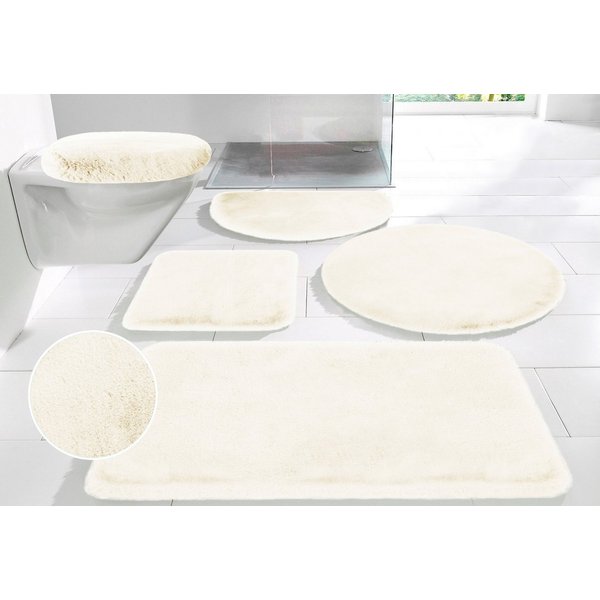 OTTO home Badematte Rabbit Badematten, Badvorleger, Badezimmer Teppich, Höhe 30 mm, rutschhemmend beschichtet, schnell trocknend, strapazierfähig, fußbodenheizu