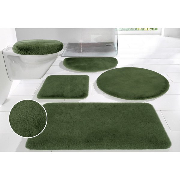 OTTO home Badematte Rabbit Badematten, Badvorleger, Badezimmer Teppich, Höhe 30 mm, rutschhemmend beschichtet, schnell trocknend, strapazierfähig, fußbodenheizu