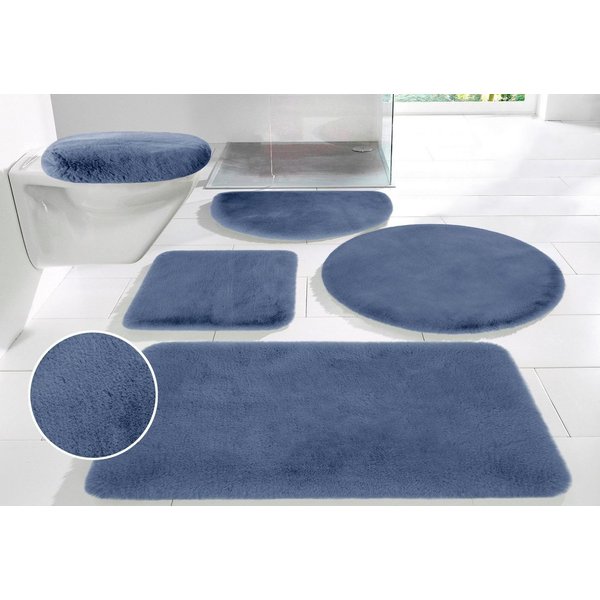 OTTO home Badematte Rabbit Badematten, Badvorleger, Badezimmer Teppich, Höhe 30 mm, rutschhemmend beschichtet, schnell trocknend, strapazierfähig, fußbodenheizu
