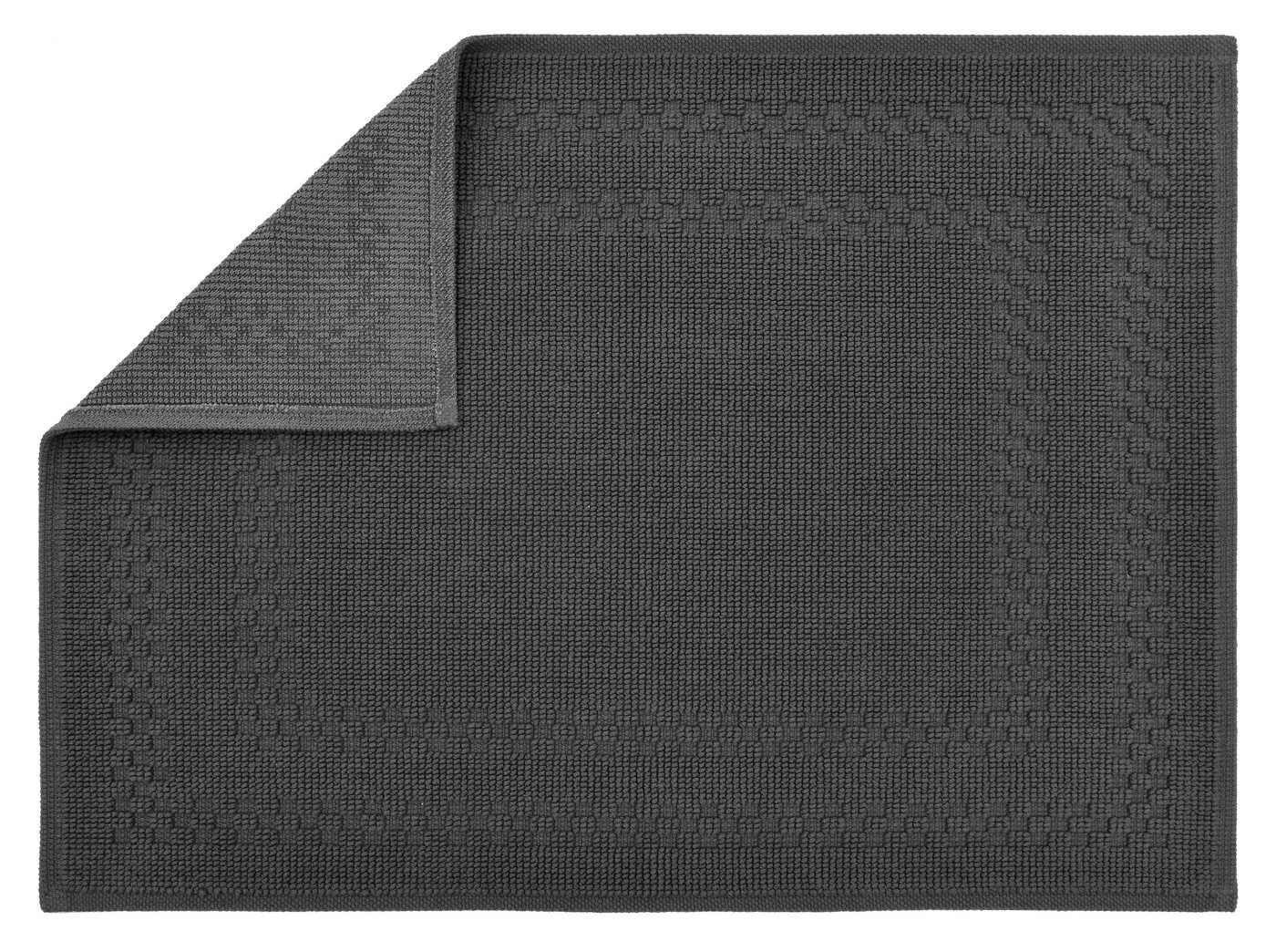 OTTO home Badematte Regona, 2 tlg. Hotelmatten-Set, 50x70 cm, Höhe 5 mm, rutschhemmend beschichtet, schnell trocknend, Baumwolle, rechteckig, 2-teiliges Set, ei – Bild 4 von 5