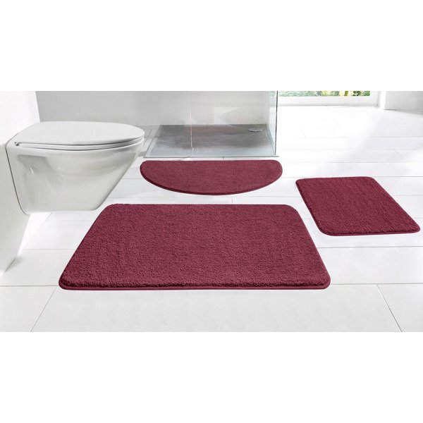 OTTO home Badematte Regona, Badteppich, Badvorleger, Badezimmer Teppich, Höhe 15 mm, rutschhemmend beschichtet, schnell trocknend, strapazierfähig, fußbodenheiz
