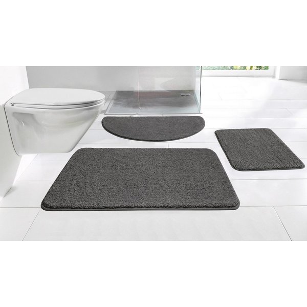 OTTO home Badematte Regona, Badteppich, Badvorleger, Badezimmer Teppich, Höhe 15 mm, rutschhemmend beschichtet, schnell trocknend, strapazierfähig, fußbodenheiz