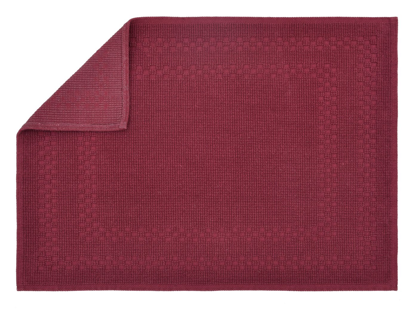 OTTO home Badematte Regona, 2 tlg. Hotelmatten-Set, 50x70 cm, Höhe 5 mm, rutschhemmend beschichtet, schnell trocknend, Baumwolle, rechteckig, 2-teiliges Set, ei – Bild 4 von 5