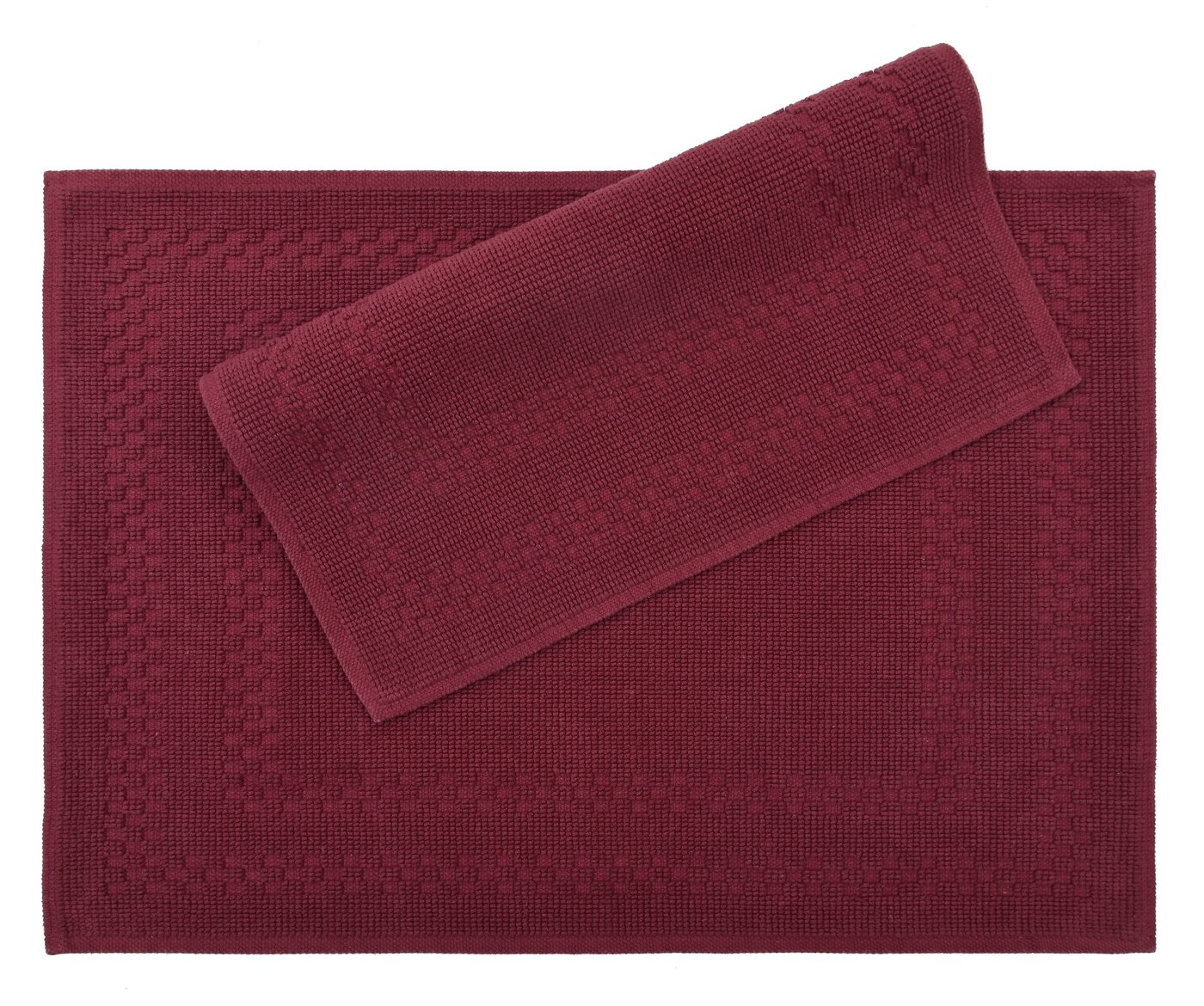 OTTO home Badematte Regona, 2 tlg. Hotelmatten-Set, 50x70 cm, Höhe 5 mm, rutschhemmend beschichtet, schnell trocknend, Baumwolle, rechteckig, 2-teiliges Set, ei – Bild 5 von 5