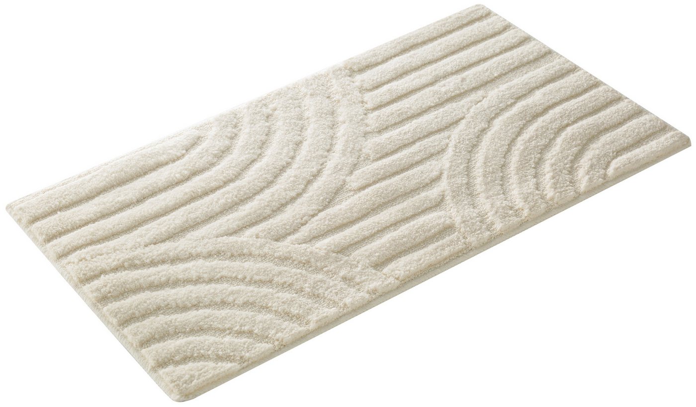 OTTO home Badematte Regona Scandi, Badvorleger, Badezimmer Teppich, Duschvorleger, Höhe 10 mm, rutschhemmend beschichtet, strapazierfähig, Polyester, rechteckig – Bild 2 von 5