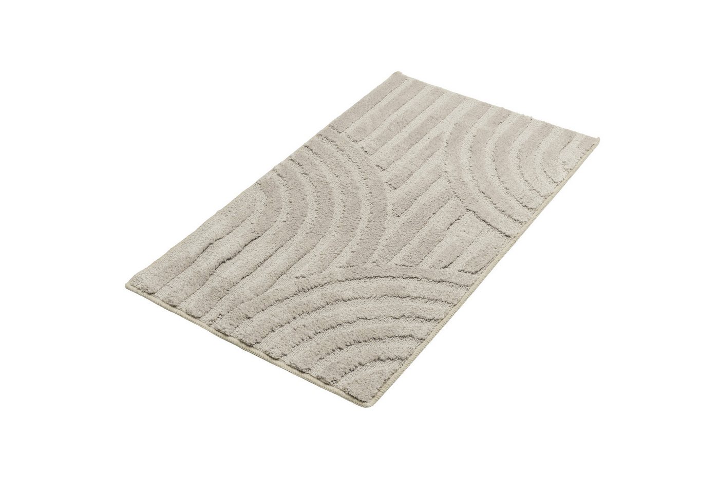 OTTO home Badematte Regona Scandi, Badvorleger, Badezimmer Teppich, Duschvorleger, Höhe 10 mm, rutschhemmend beschichtet, strapazierfähig, Polyester, rechteckig – Bild 2 von 5