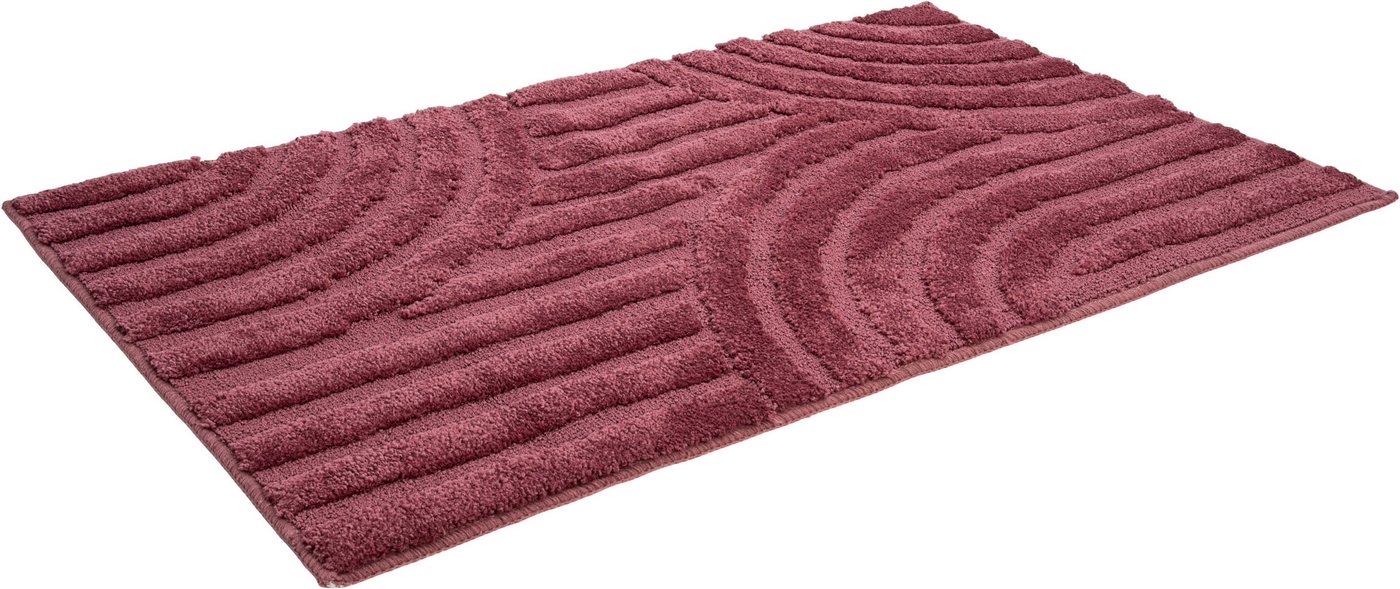 OTTO home Badematte Regona Scandi, Badvorleger, Badezimmer Teppich, Duschvorleger, Höhe 10 mm, rutschhemmend beschichtet, strapazierfähig, Polyester, rechteckig – Bild 3 von 5