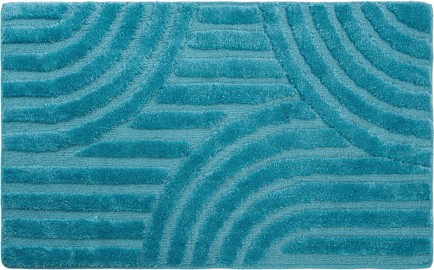 OTTO home Badematte Regona Scandi, Badvorleger, Badezimmer Teppich, Duschvorleger, Höhe 10 mm, rutschhemmend beschichtet, strapazierfähig, Polyester, rechteckig – Bild 2 von 5