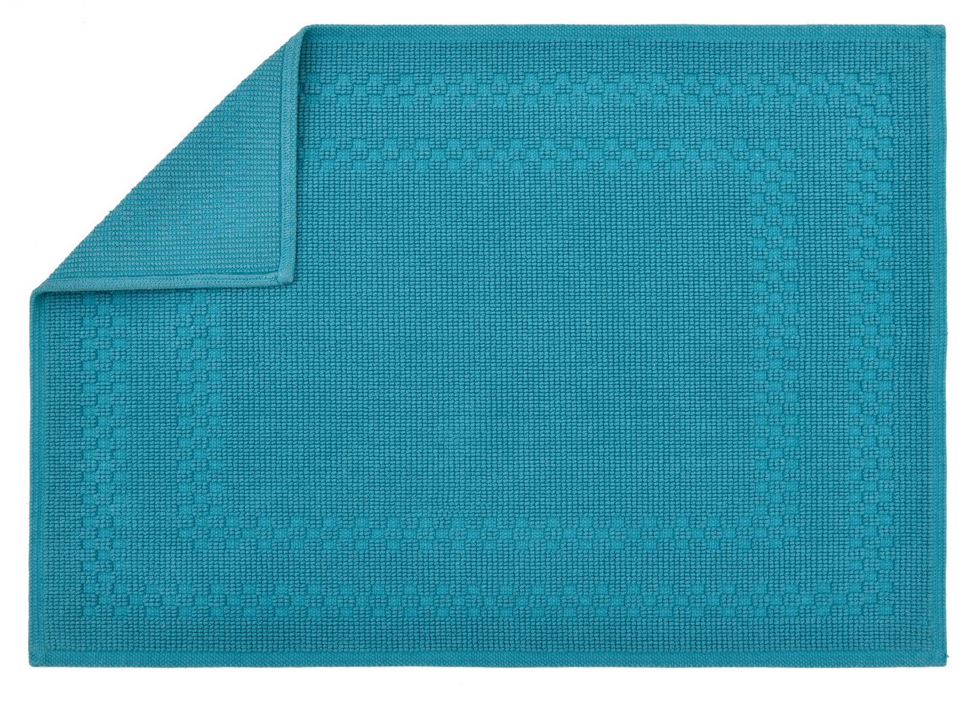 OTTO home Badematte Regona, 2 tlg. Hotelmatten-Set, 50x70 cm, Höhe 5 mm, rutschhemmend beschichtet, schnell trocknend, Baumwolle, rechteckig, 2-teiliges Set, ei – Bild 4 von 5