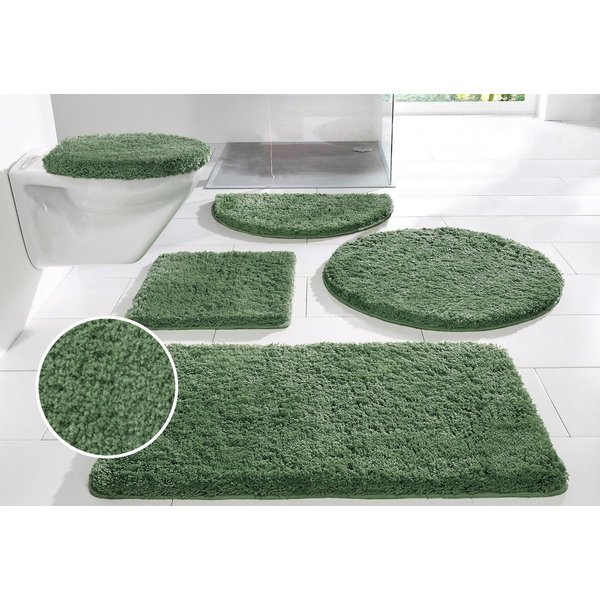 OTTO home Badematte Sanremo, Standard & Premium, 30mm oder 35mm, sehr weich, rutschhemmend beschichtet, schnell trocknend, fußbodenheizungsgeeignet, Polyester, 