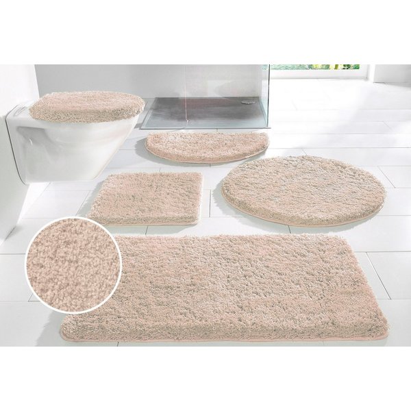 OTTO home Badematte Sanremo, Standard & Premium, 30mm oder 35mm, sehr weich, rutschhemmend beschichtet, schnell trocknend, fußbodenheizungsgeeignet, Polyester, 