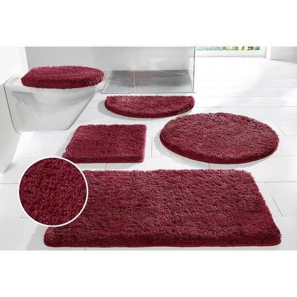 OTTO home Badematte Sanremo, Standard & Premium, 30mm oder 35mm, sehr weich, rutschhemmend beschichtet, schnell trocknend, fußbodenheizungsgeeignet, Polyester, 