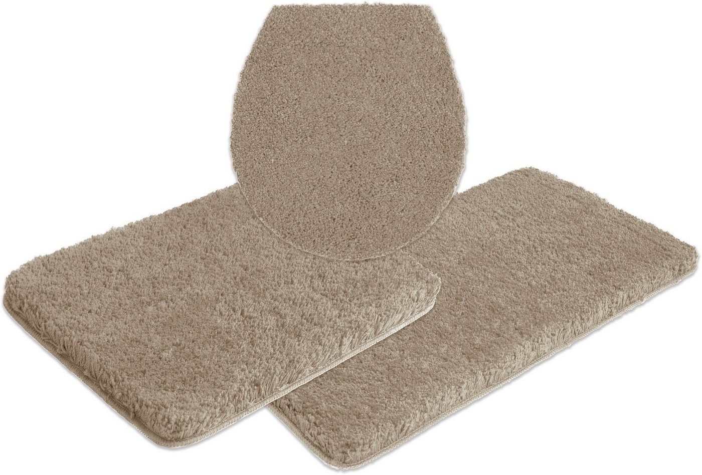 OTTO home Badematte Sanremo, Standard & Premium, 30mm oder 35mm, sehr weich, rutschhemmend beschichtet, schnell trocknend, fußbodenheizungsgeeignet, Polyester,  – Bild 2 von 5