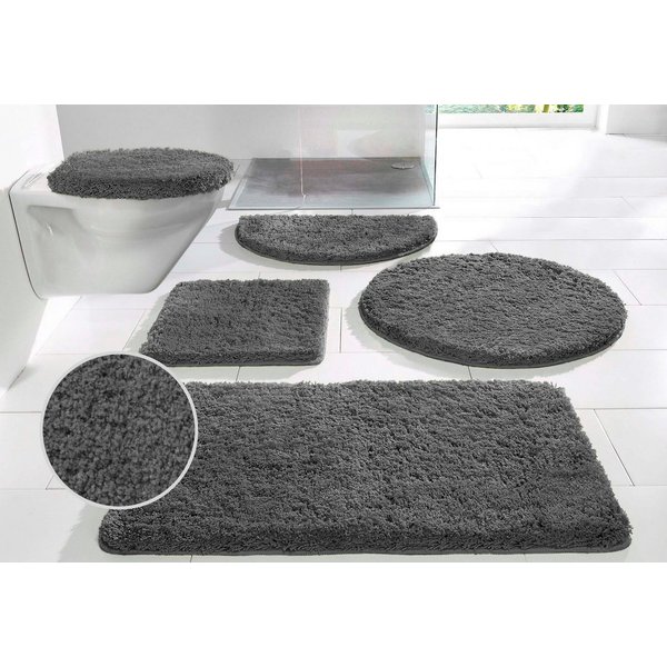 OTTO home Badematte Sanremo, Standard & Premium, 30mm oder 35mm, sehr weich, rutschhemmend beschichtet, schnell trocknend, fußbodenheizungsgeeignet, Polyester, 