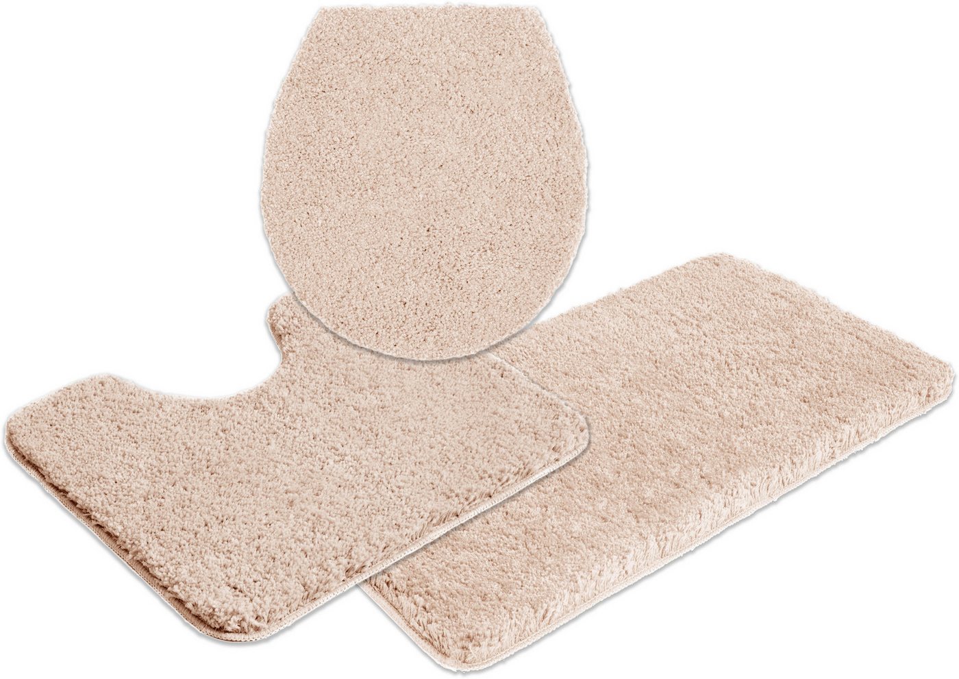 OTTO home Badematte Sanremo, Standard & Premium, 30mm oder 35mm, sehr weich, rutschhemmend beschichtet, schnell trocknend, fußbodenheizungsgeeignet, Polyester,  – Bild 2 von 5