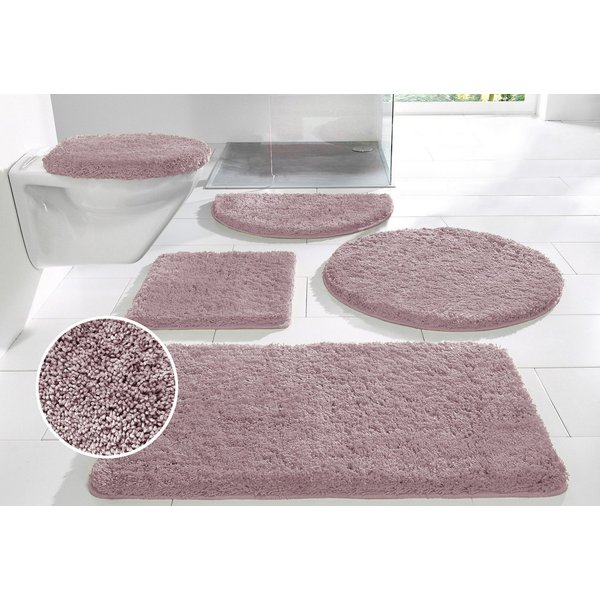 OTTO home Badematte Sanremo, Standard & Premium, 30mm oder 35mm, sehr weich, rutschhemmend beschichtet, schnell trocknend, fußbodenheizungsgeeignet, Polyester, 