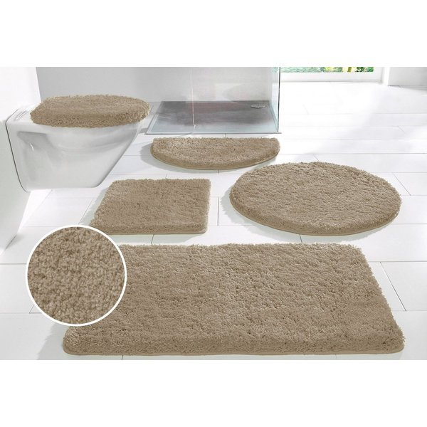OTTO home Badematte Sanremo, Standard & Premium, 30mm oder 35mm, sehr weich, rutschhemmend beschichtet, schnell trocknend, fußbodenheizungsgeeignet, Polyester, 