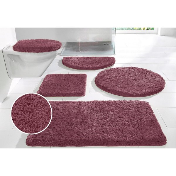 OTTO home Badematte Sanremo, Standard & Premium, 30mm oder 35mm, sehr weich, rutschhemmend beschichtet, schnell trocknend, fußbodenheizungsgeeignet, Polyester, 