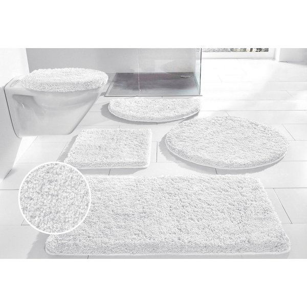 OTTO home Badematte Sanremo, Standard & Premium, 30mm oder 35mm, sehr weich, rutschhemmend beschichtet, schnell trocknend, fußbodenheizungsgeeignet, Polyester, 