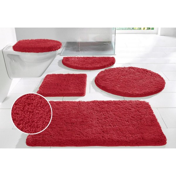 OTTO home Badematte Sanremo, Standard & Premium, 30mm oder 35mm, sehr weich, rutschhemmend beschichtet, schnell trocknend, fußbodenheizungsgeeignet, Polyester, 