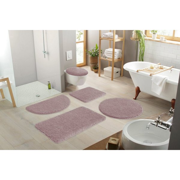 OTTO home Badematte Sanremo, Standard & Premium, 30mm oder 35mm, sehr weich, rutschhemmend beschichtet, schnell trocknend, fußbodenheizungsgeeignet, Polyester, 