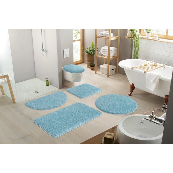 OTTO home Badematte Sanremo, Standard & Premium, 30mm oder 35mm, sehr weich, rutschhemmend beschichtet, schnell trocknend, fußbodenheizungsgeeignet, Polyester, 
