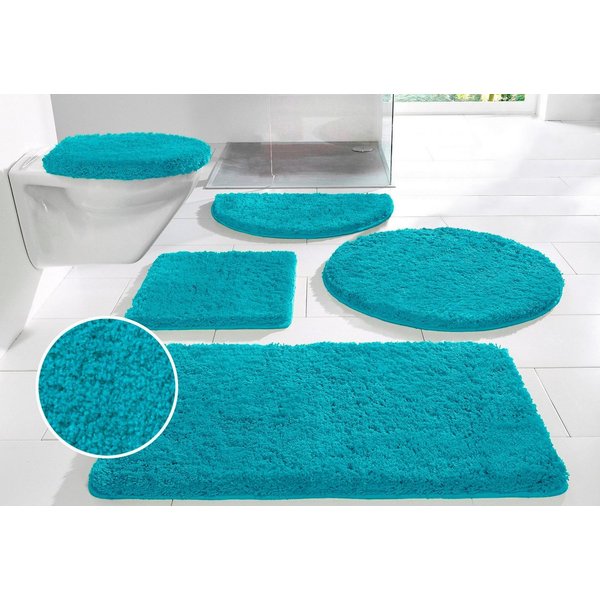 OTTO home Badematte Sanremo, Standard & Premium, 30mm oder 35mm, sehr weich, rutschhemmend beschichtet, schnell trocknend, fußbodenheizungsgeeignet, Polyester, 