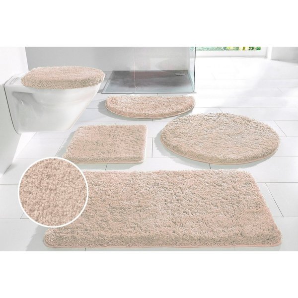 OTTO home Badematte Sanremo, Standard & Premium, 30mm oder 35mm, sehr weich, rutschhemmend beschichtet, schnell trocknend, fußbodenheizungsgeeignet, Polyester, 