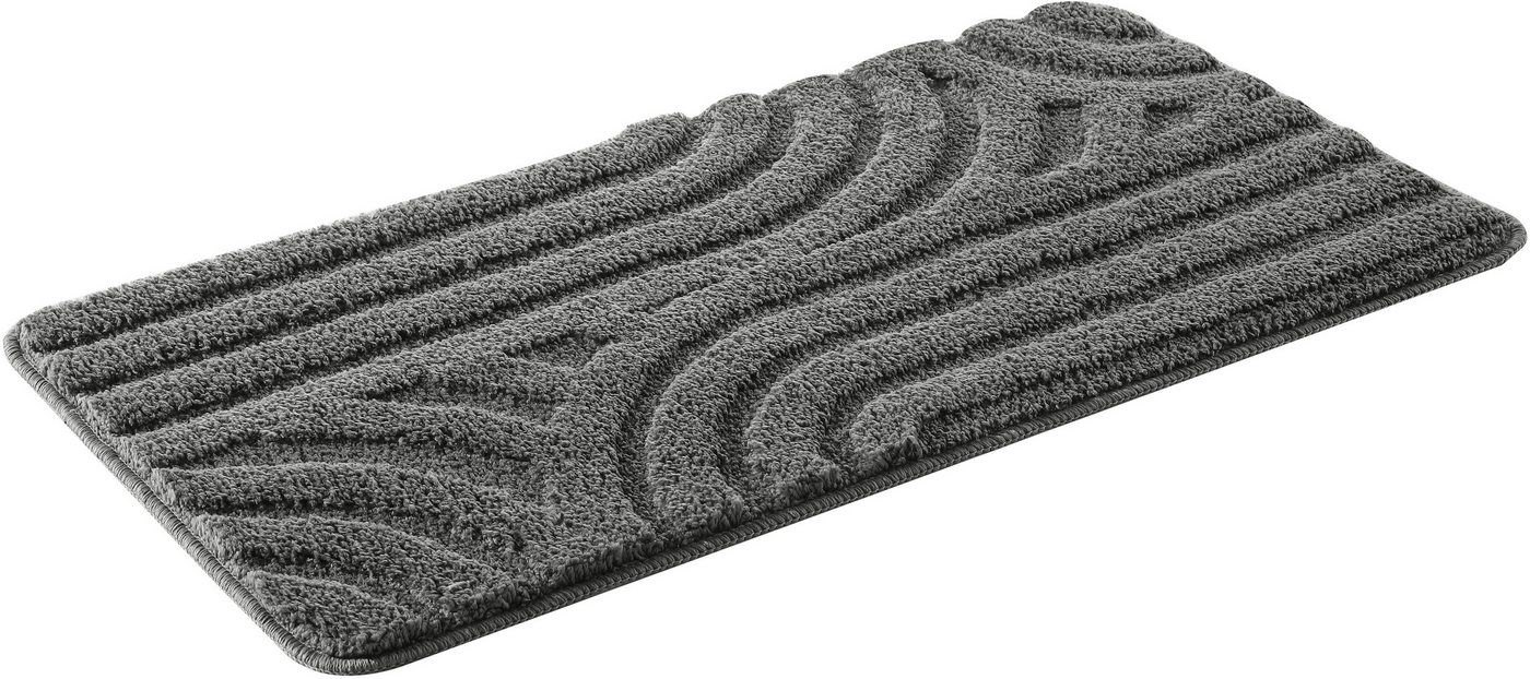 OTTO home Badematte Sanremo Scandi, Badvorleger, Badezimmer Teppich, Duschvorleger, Höhe 20 mm, rutschhemmend beschichtet, strapazierfähig, Polyester, rechtecki – Bild 2 von 5