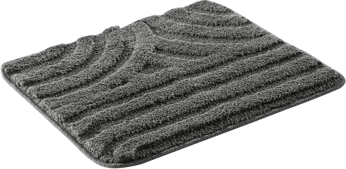 OTTO home Badematte Sanremo Scandi, Badvorleger, Badezimmer Teppich, Duschvorleger, Höhe 20 mm, rutschhemmend beschichtet, strapazierfähig, Polyester, rechtecki – Bild 3 von 5