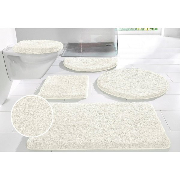 OTTO home Badematte Sanremo, Standard & Premium, 30mm oder 35mm, sehr weich, rutschhemmend beschichtet, schnell trocknend, fußbodenheizungsgeeignet, Polyester, 