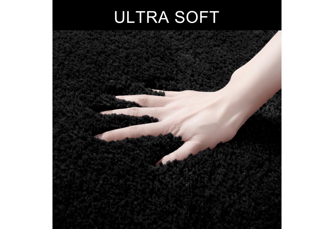OTTO home Badematte Sanremo, Standard & Premium, 30mm oder 35mm, sehr weich, rutschhemmend beschichtet, schnell trocknend, fußbodenheizungsgeeignet, Polyester,  – Bild 3 von 5